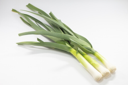 Garlic leaves